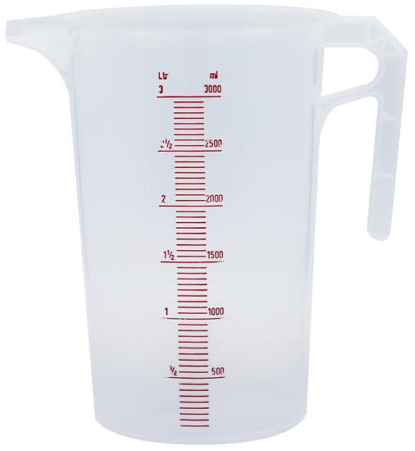 jug 3 litre plastic food grade measurement beer wort beer milk spirit