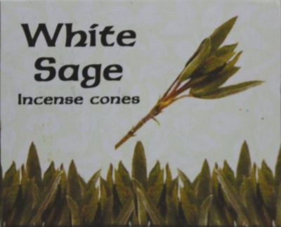incense dhoop cones burning white sage