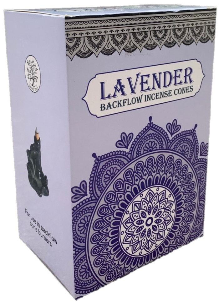 incense back flow backflow cone dhoop lavender  sacred tree