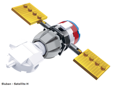 sluban blocks lego duplo toy bricks play space satellite ​Satellite H Shenzhou Spacecraft