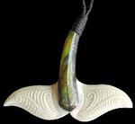 ​New Zealand NZ Maori Carving Carved Kiwiana Taonga Gift Traditional Souvenir Bone Koru Paua Whale Tail