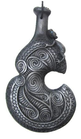 resin nz maori carving club patu black stone kotiate