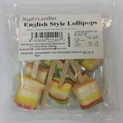 English style lollipop orange flavour boiled lollies gluten free wallys lollies