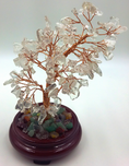 clear quartz gemstone tree crystal base