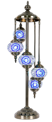 turkish mosaic lamp LED bulb stained glass 5 tier