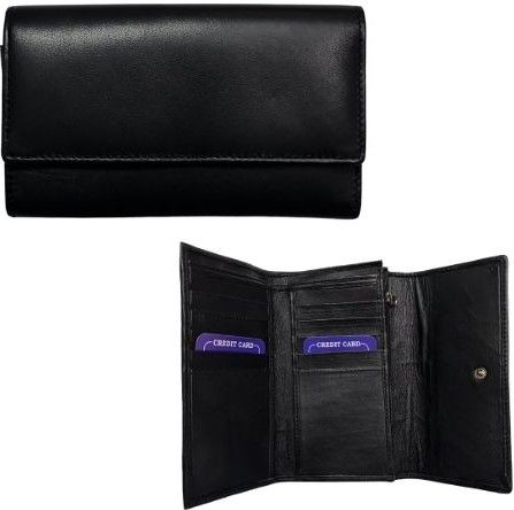 ladies woman leather wallet purse coins cards
