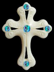 ​New Zealand NZ Maori Carving Carved Kiwiana Taonga Gift Traditional Souvenir Bone Koru Paua Cross Christian