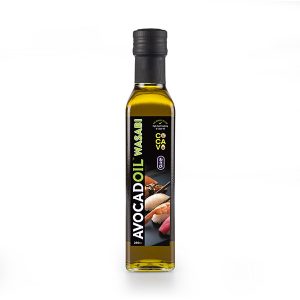 avocado oil wasabi sunflower fats vitamins high smoke point recyclable extra virgin olive heat savoury