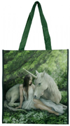 green reusable bag unicorn fantasy pure heart