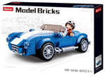 Model bricks lego build blocks blue car town set construction building blocks