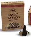 incense cones palo santo and holder green tree