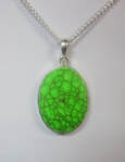 green copper turquoise necklace pendant indian sterling silver 