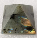 crystal gemstone polished pyramid labradorite