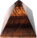 tigers eye crystal gemstone polished pyramid