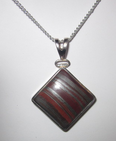 tigers eye pendant necklace indian sterling silver
