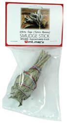 white sage smudge stick incense burn 100mm